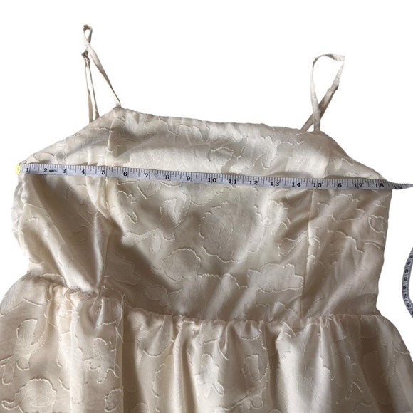 Koko + Mason Los Angeles Sleeveless Mini Dress Party Cocktail Ivory Size Large - Picture 3 of 7